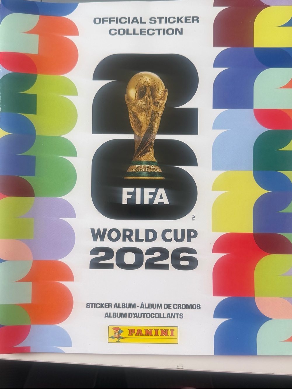 Panini World Cup 2026 Sticker Album - Multicolor with Gold Trophy